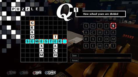 kreuzworträtsel persona 5|Persona 5 Royal crossword puzzle answers guide